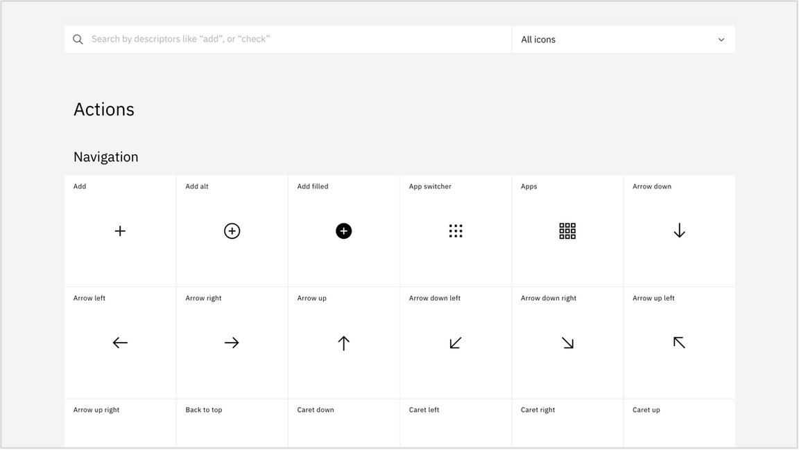 link to UI icon library