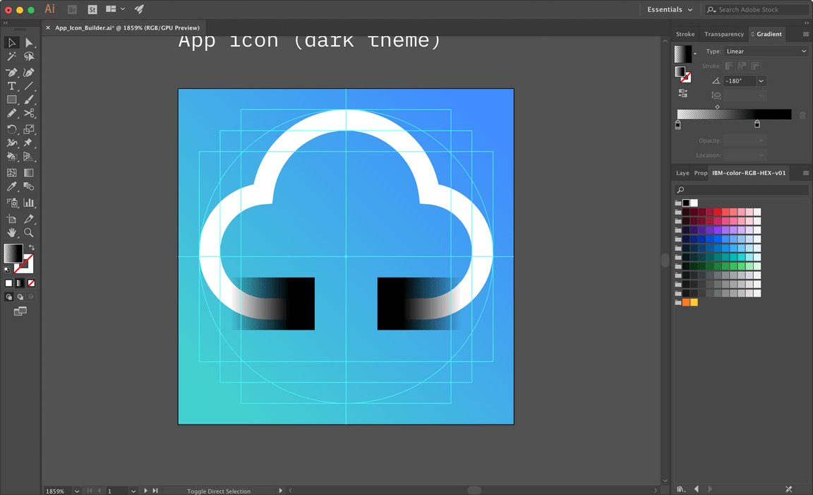 Stroke app icon masking: step 3